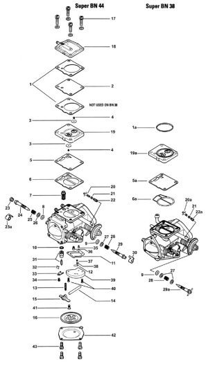 MBN34/97 Mikuni Fuel Pump Diaphragm - Clear (Diagram Part 2)